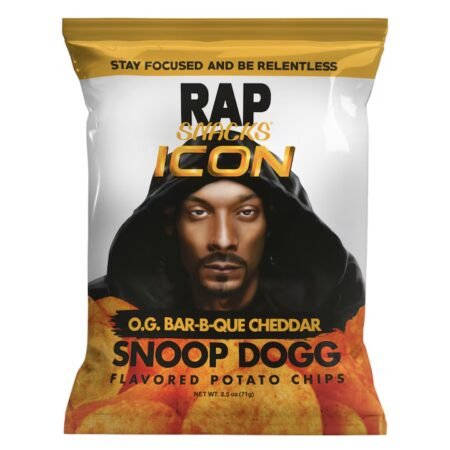 Cipsuri din cartofi, Snoop Dogg, BBQ cheddar, Rap Snacks, 71 g