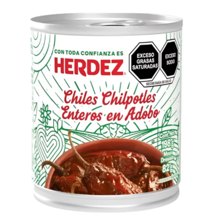 Herdez Ardei Chipotle intregi în Sos Adobo 198g – Gust Mexican Autentic, Afumat și Intens