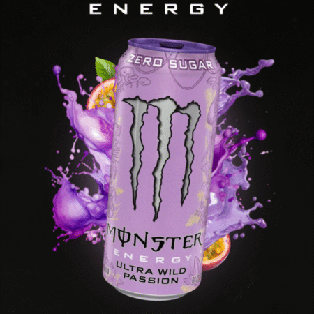 Băutură energizantă, Monster Ultra Wild Passion, 473 ml, zero zahăr