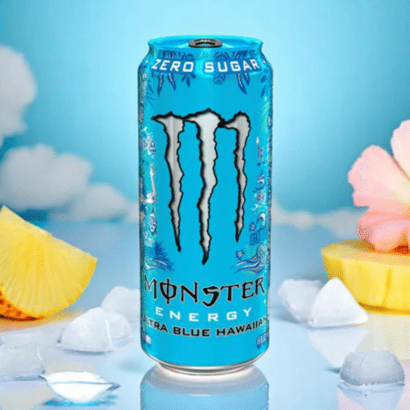 Băutură energizantă Monster Ultra Blue Hawaiian, zero zahăr, 473 ml