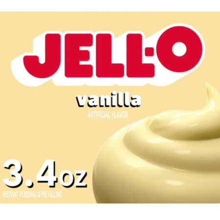 Budincă instant Jell-O, aromă de vanilie, 96 g, 4 porții