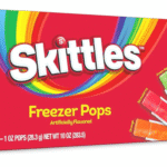 Skittles Freezer Pops Original, desert congelat cu arome de fructe, 10 plicuri, 283.5 g