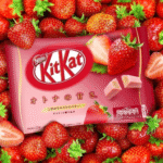 Kit Kat mini, set 10 batoane, aroma de căpșuni, 113g