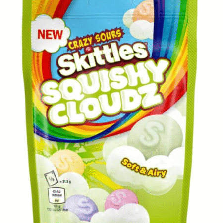 Skittles Squishy Cloudz Crazy Sour, Bomboane Gumate 94g