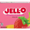 Mix pentru desert gelatina, Jell-O, aroma de banana si capsuni, 85 g, 4 portii