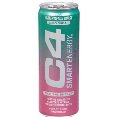 C4 Smart Energy Watermelon Burst Zero Sugar – Bautura Energizanta cu Pepene Verde (355 ml)