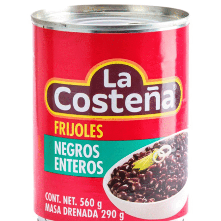 Conserva fasole neagra mexicana cu bob interg, La Costena, 560 g