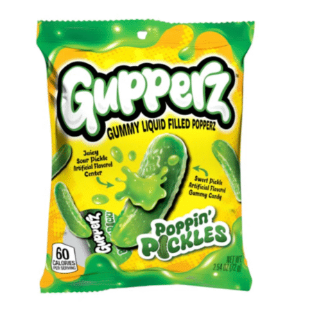 Jeleuri gumate umplute cu lichid cu gust de muratura, Gupperz, 72 g