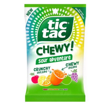 Bomboane Tic Tac Chewy Sour Adventure Crunchy, 80g