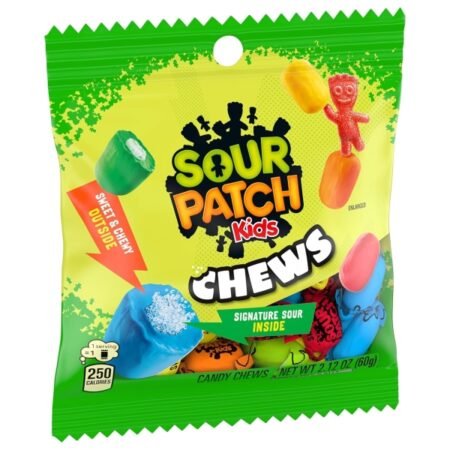Sour Patch Kids Chews Soft & Chewy Candy, 60g