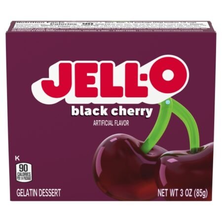 Mix pentru desert de gelatina Jell-O cu aromă cireșe negre, 85 g