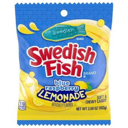 Jeleuri, Swedish Fish Blue Raspberry Lemonade, 102g