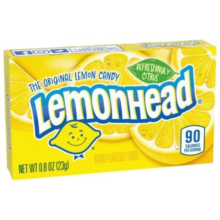 Bomboane cu gust de lămâie, Lemonhead Original, 23g