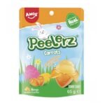 Jeleuri Amos Peelerz Gummy Carrots – Editie Paste, 65 g