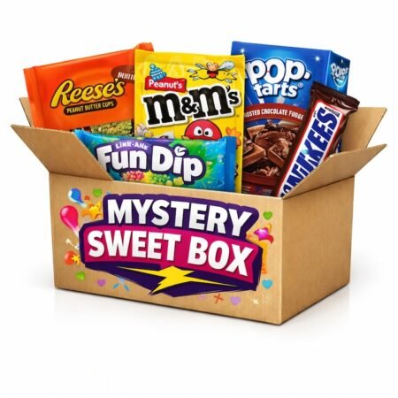 Mega Mystery Sweet Box – Cutie Surpriza cu Dulciuri Americane Originale, Cadoul Perfect pentru Pofticiosi
