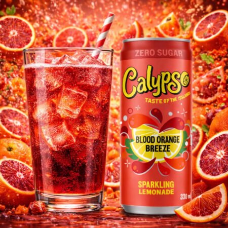 Limonada, Calypso Blood Orange Breeze, zero zahar, 330 ml