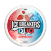 Dropsuri cu căpșuni și mentă Ice Breakers Duo Fruit+Cool Strawberry, Fără Zahăr, 42g