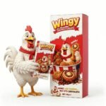 Ciocolată WINGY Crunchy, 50g, aspect de fried chicken, textura crunchy
