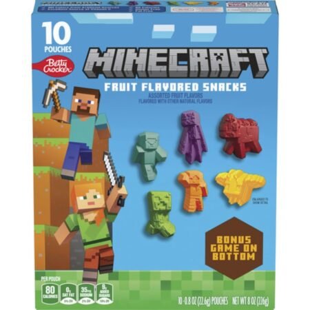 Betty Crocker Minecraft – Jeleuri Asortate cu Aroma de Fructe, 226 g