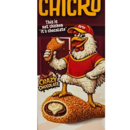 Ciocolată ARTU Chicko cu Lapte și Alb Crispy, 50 g