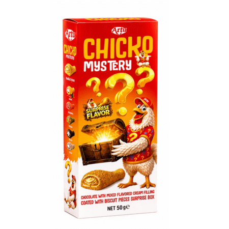 Ciocolata ARTU Copanel Chicko Mistery, Aroma Misterioasa, Cutie Surpriza 50 g