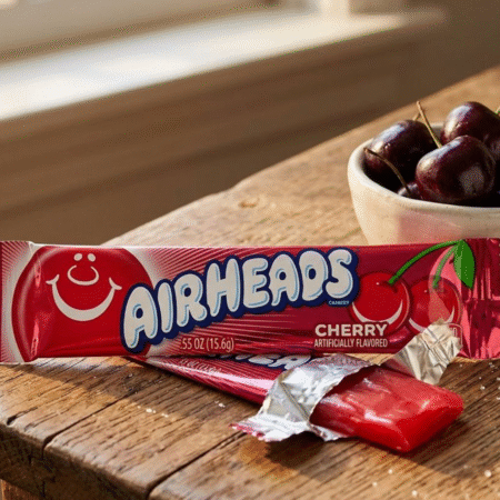 AirHeads Cherry – Gumă de mestecat cu aromă de cireșe, 16 g