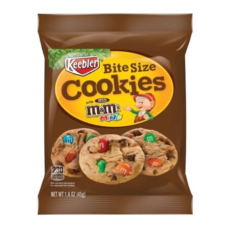 Keebler Chips Deluxe M&M's Minis – Biscuiți cu bucăți de ciocolată și bomboane M&M's Minis, 45 g