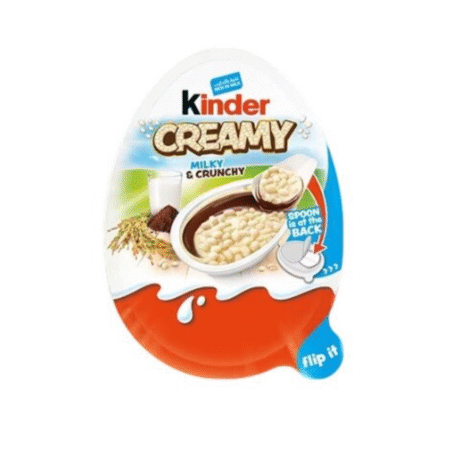 Kinder Creamy Milky and Crunchy with Crispy Rice, 19 g