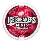 Ice Breakers Mints Cinnamon – Bomboane mentolate fără zahăr cu aromă de scorțișoară, 42 g