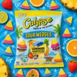 Jeleuri acre Calypso Sour Wedges Lemonade Favorites Mix, arome de limonada si fructe exotice, 99g